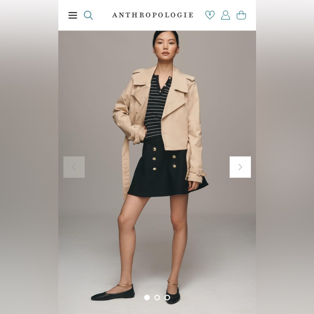Maeve Anthropologie Pointe Sailor Mini Skirt size S